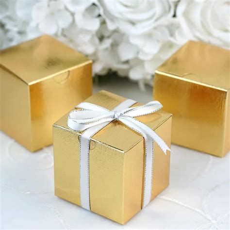 golden metal favor boxes|ONE MORE 50.